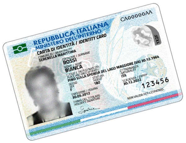 una carta d'identità elettronica