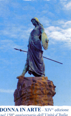 cartolina mostra donna in arte 2011