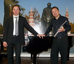 il pianista italiano Matteo Andreini e il trombettista tedesco Oliver Lakota