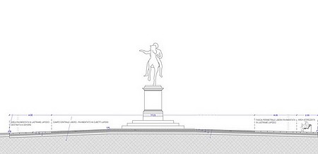 prospetto del progetto di piazza Mazzini