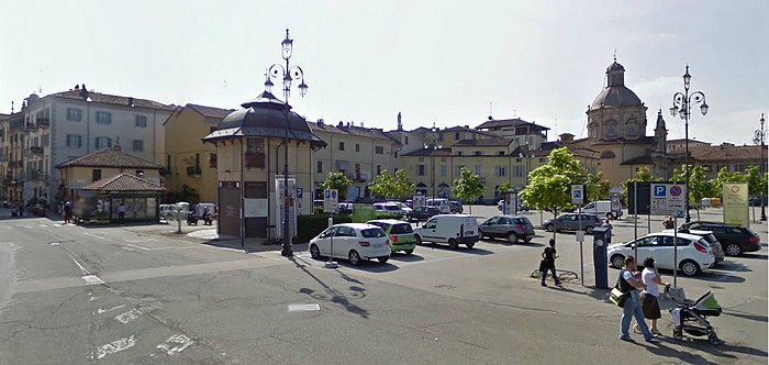 rendering di Via Saffi / Piazza Castello