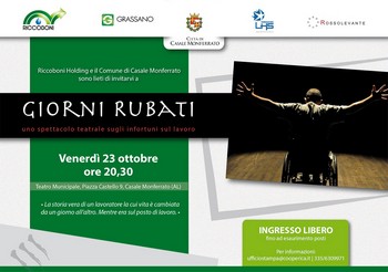 Locandina spettacolo Giorni Rubati